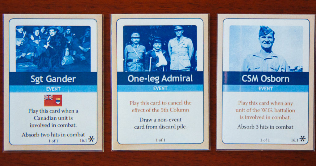 遊戲中的事件卡，以微觀視角記述大時代的小角色，一卡一故事。