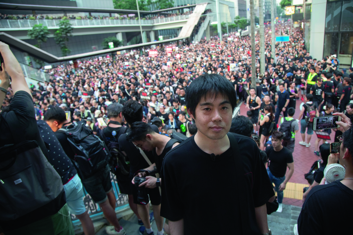 松本看着過去兩個月香港警民衝突升級，擔心香港出現「天安門」的流血事件。