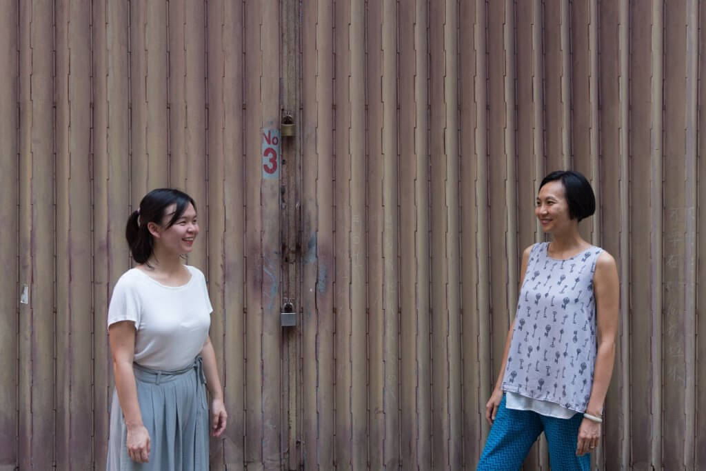 Susi（左）和Clara（右）都是「灣仔起步」的成員，希望把藝術文化帶入社區。