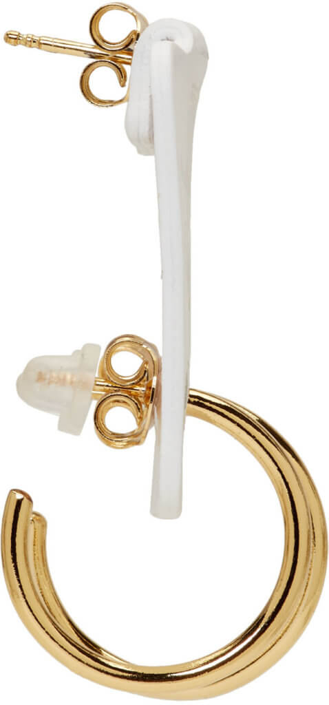 mm6-maison-margiela-white-and-gold-single-tag-earring-1