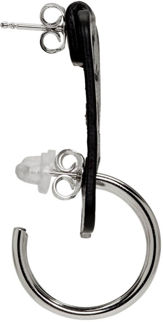 mm6-maison-margiela-black-and-silver-single-tag-earring