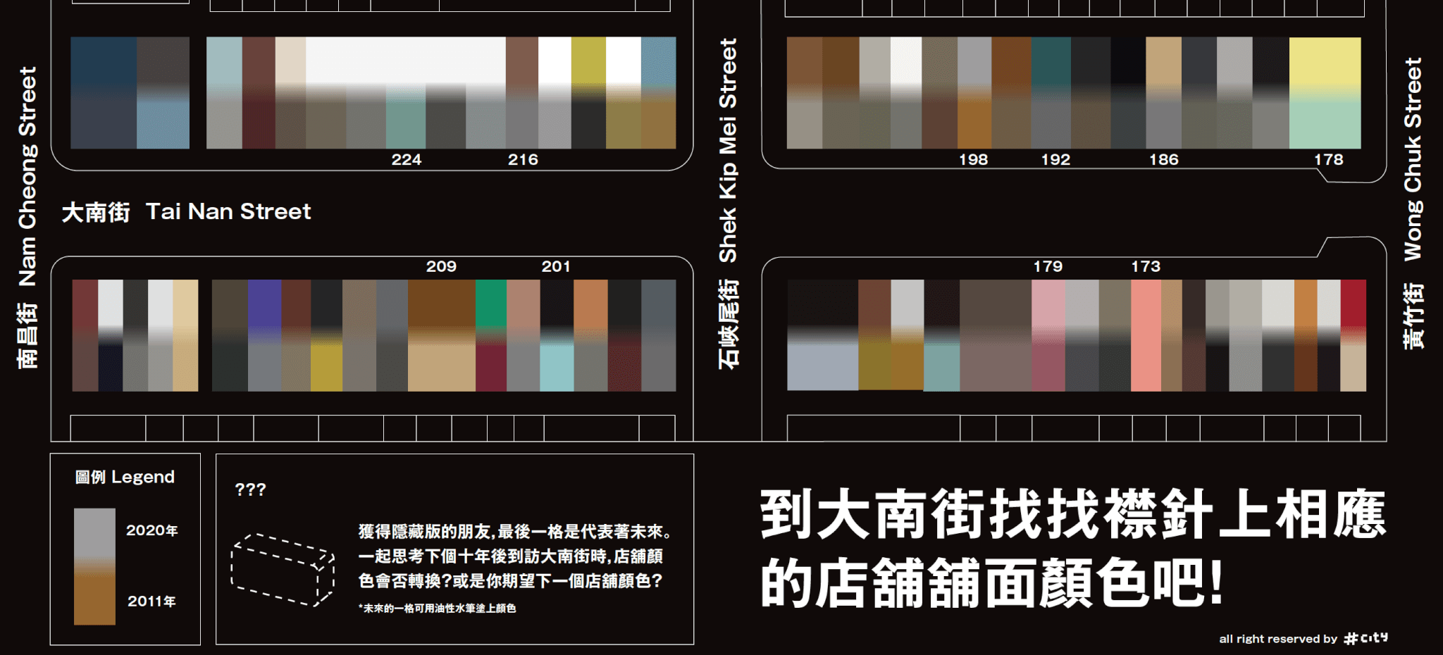 在襟針扭蛋內附有一張大南街小地圖，吸引人探索社區。