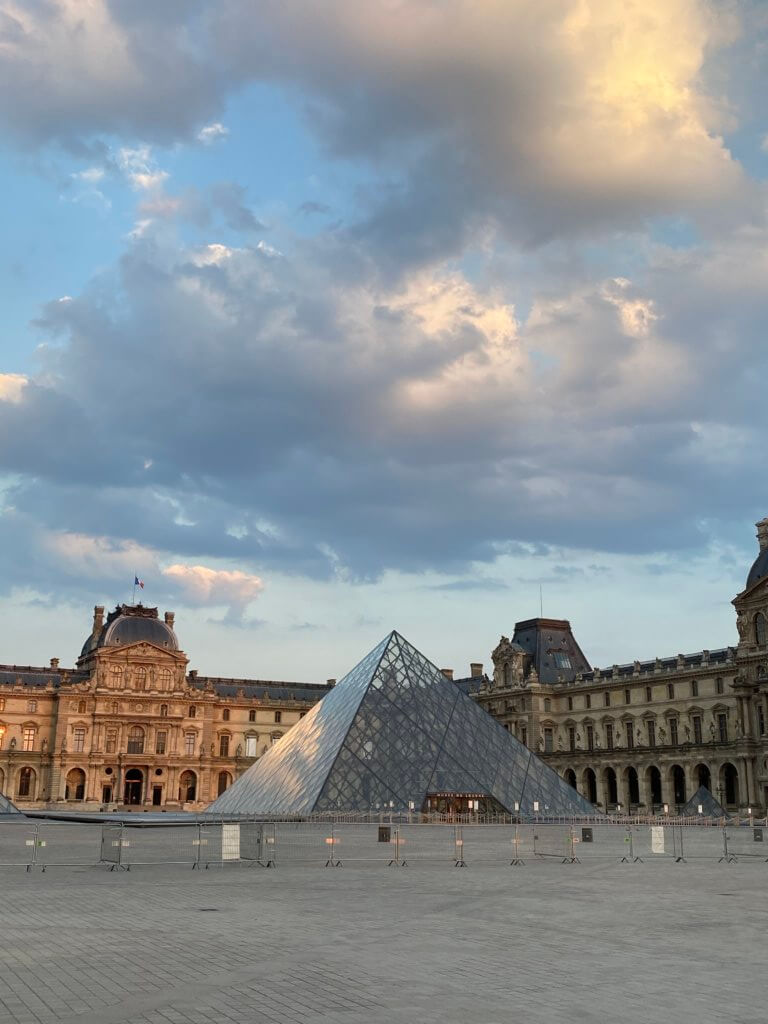 The desolate Louvre, on one of my daily runs.