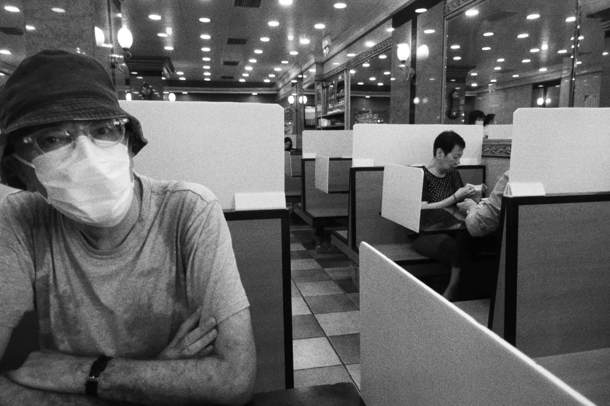 Face-masked during Covid-19 pandemic, Hong Kong, May 2020 (Photo: John Batten)