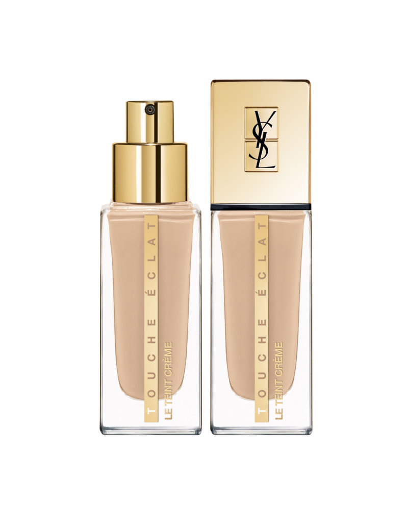 YSL TOUCHEÉCLATLETEINTCRÈ ME明彩透亮粉底霜 HK$550 今季流行「No Makeup Makeup」的裸肌，強調肌膚散發自然的健康光采，YSL的明彩透亮粉底霜的質地柔滑易推，感覺像一般乳液，含有萬壽菊和歐錦葵成分，化妝護膚一take過。 