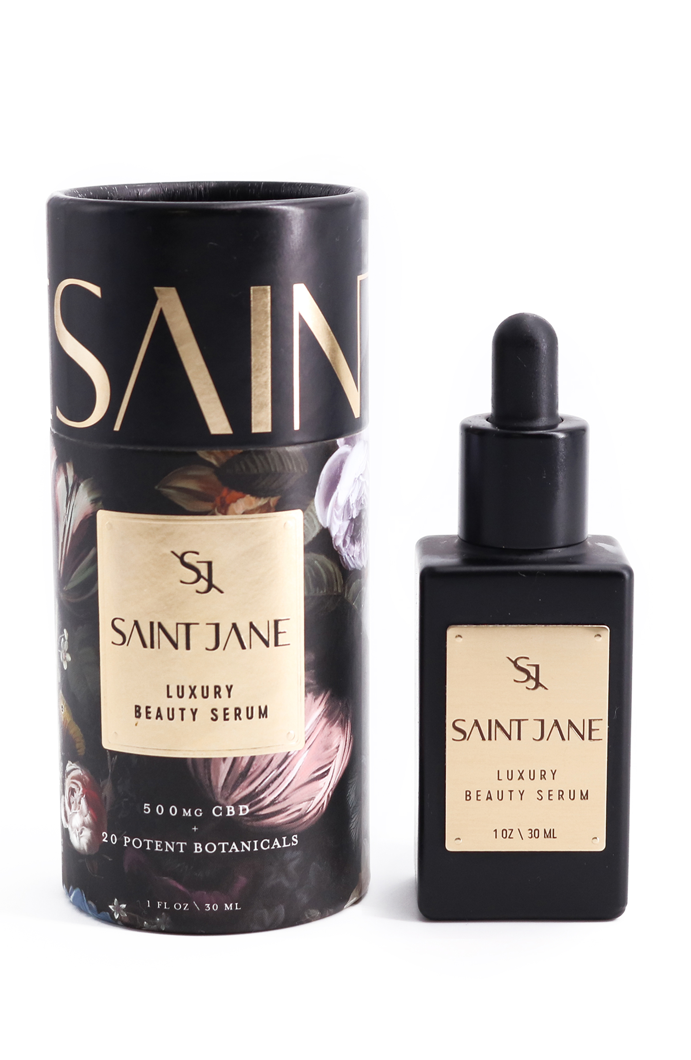 Saint Jane Luxury Beauty Serum HK$1,100/30ml 500毫克全譜大麻二酚 品牌得獎的強效面部精華，能糾正多種肌膚問題的混合配方。每瓶蘊含20種植物精華，深層保濕及回復肌膚光澤。適合衰老肌膚，有效對抗紅印。