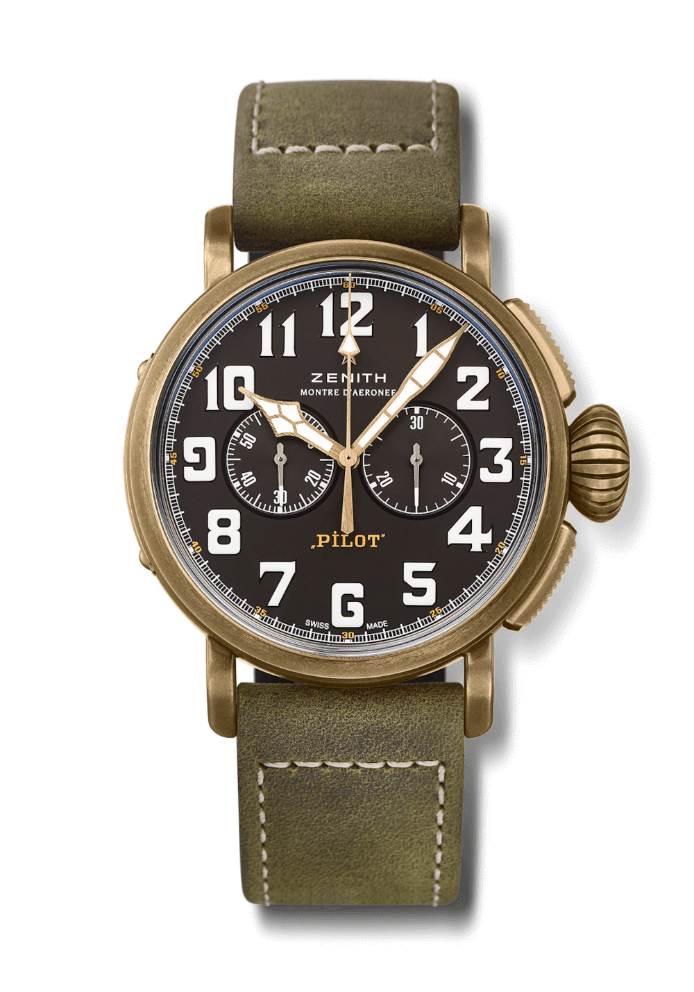 PILOT TYPE 20 CHRONOGRAPH EXTRA SPECIAL腕錶（$60,700, Zenith）