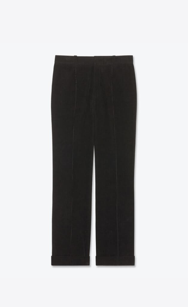 PLEATED LOW-RISE FLARE PANTS IN CORDUROY $7,900 （按此購買）