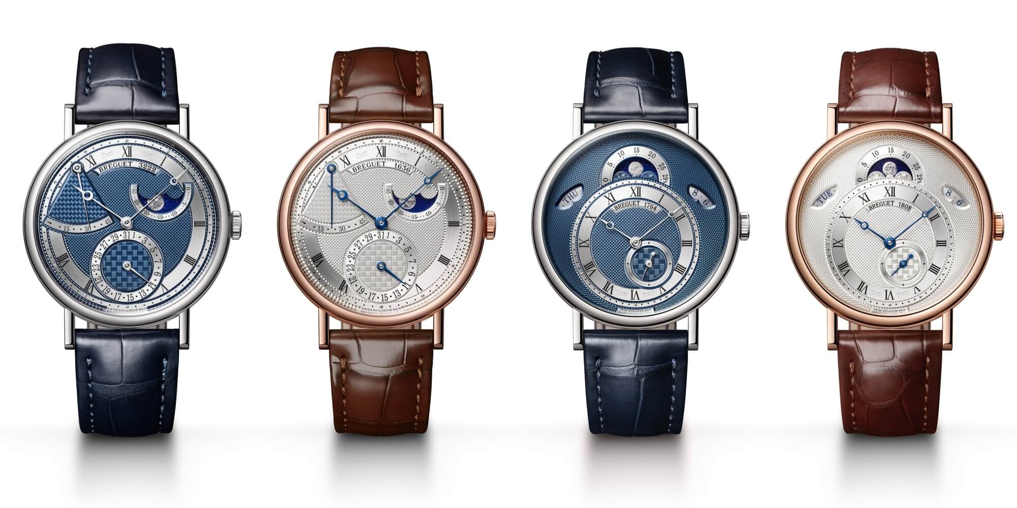 （左二）Breguet Classique 7317（右二）Breguet Classique 7337