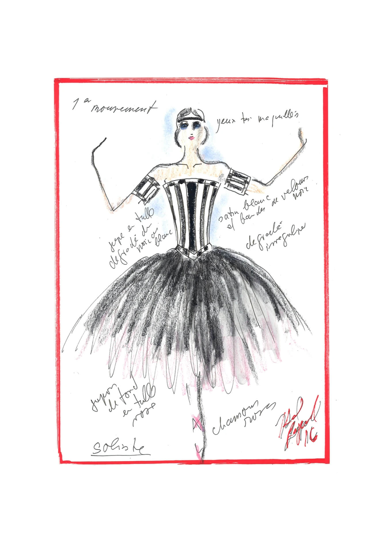 已故Chanel創意總監Karl Lagerfeld亦曾經設計芭蕾舞衣。