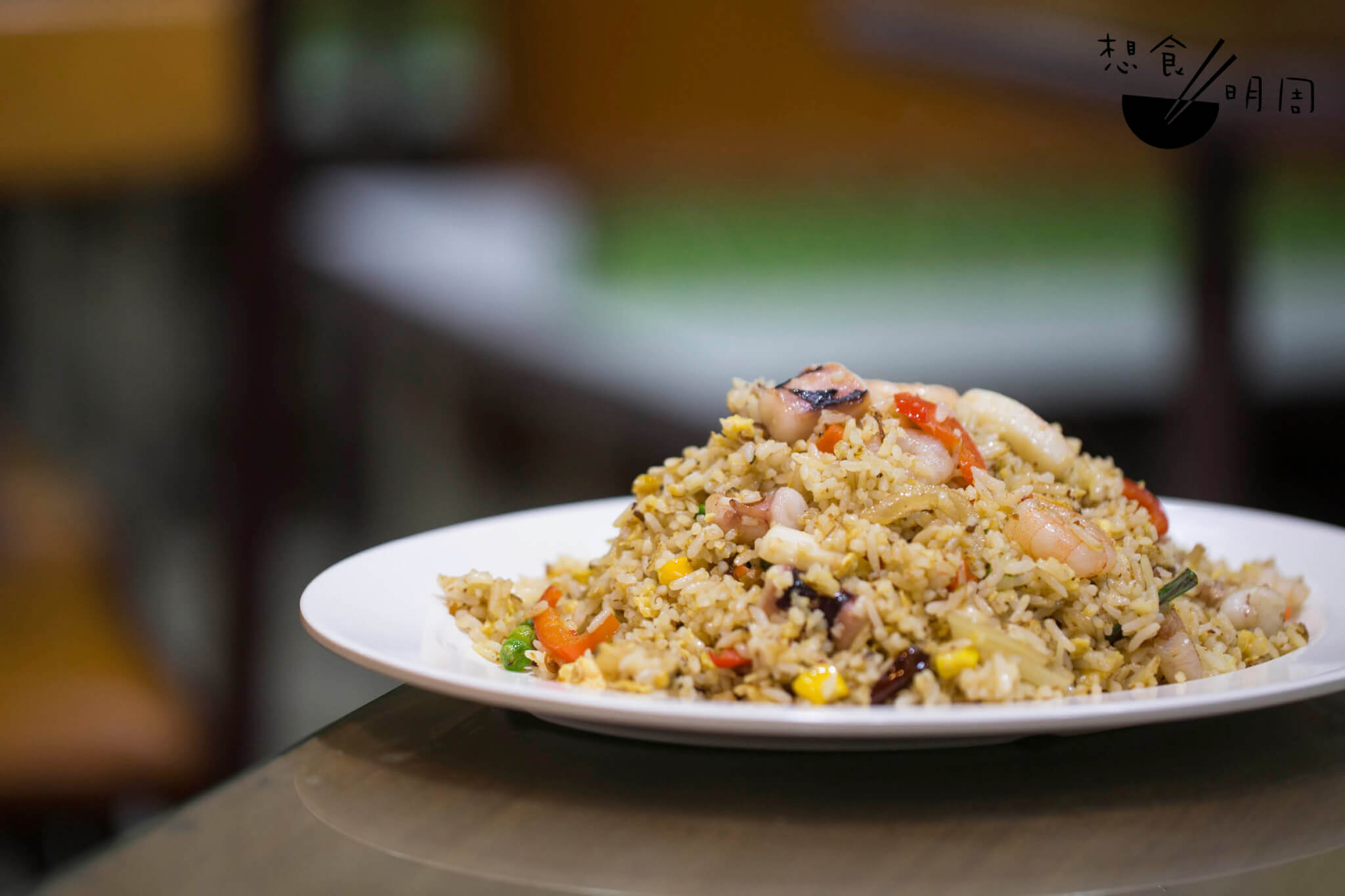 馬拉盞海鮮炒飯 // 師傅添叔拿手菜，更另外推出自家醬料。但阿鎽說添叔年事已高，正考慮數月後退休。（$47）