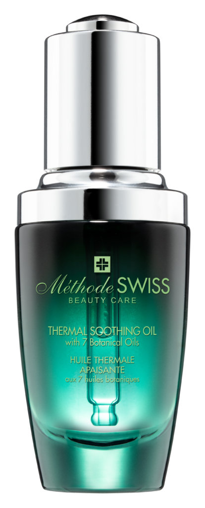 Méthode SWISS溫泉舒緩水漾精華 $460 / 35ml 瑞士護膚品牌 Méthode SWISS的溫泉舒緩水漾精華以瑞士溫泉水為基礎配方，加入瑞士石松萃取、注氧因子、透明質酸等，可達至舒緩、鎮靜、保濕功效同時強化肌膚屏障，減少水份流失。每天早晚於潔面及爽膚後使用。 