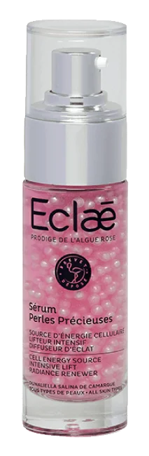 Eclaē紅魔法胞子肌底液 $395/15ml 這款肌底液來自Eclaē，它法國Aigues Mortes粉紅色鹽湖的藻類為原料，可以為細胞提供補給能量，升肌膚光芒，撫平皺紋和細紋，適合每天早上清潔肌膚後使用，塗在面部和頸部。 