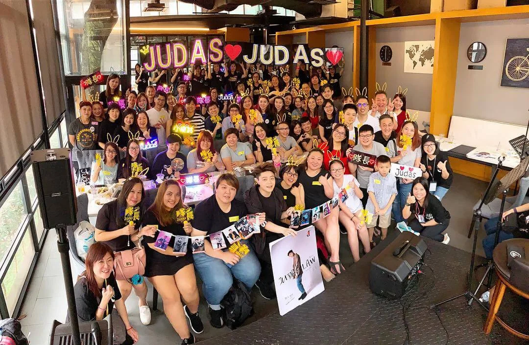 除了擁有香港樂迷，Judas也會在澳門及馬來西亞舉行樂迷聚會。