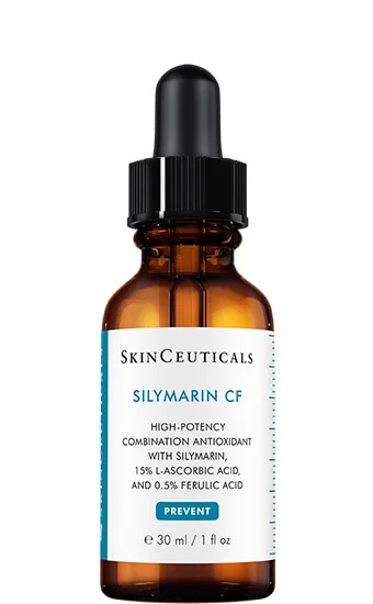 Skin Ceuticals Silymarin高效淨化抗氧精華 $1,460/30ml 保護肌膚免受自由基侵害，抑制引致暗瘡的油脂氧化，減淡細紋及皺紋，收細毛孔，適合油性肌及瑕疵暗瘡肌膚。 