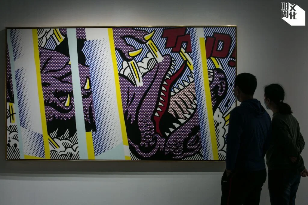 Roy Lichtenstein的《Reflections on thud!》在蘇富比春季拍賣公開預展中展出，其後以1.3億港元成交 