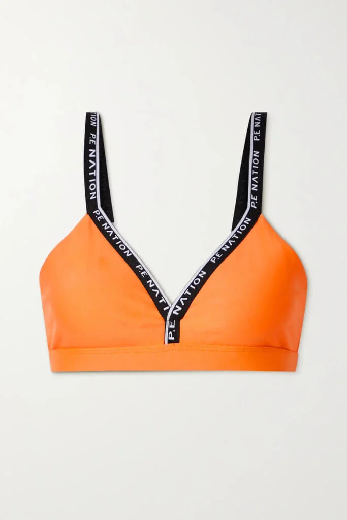 P.E NATION Power Play stretch triangle sports bra HK$396