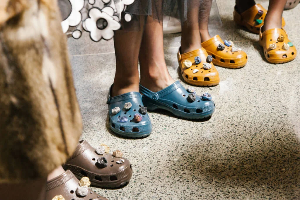 Looks from the Christopher Kane x Crocs collection.