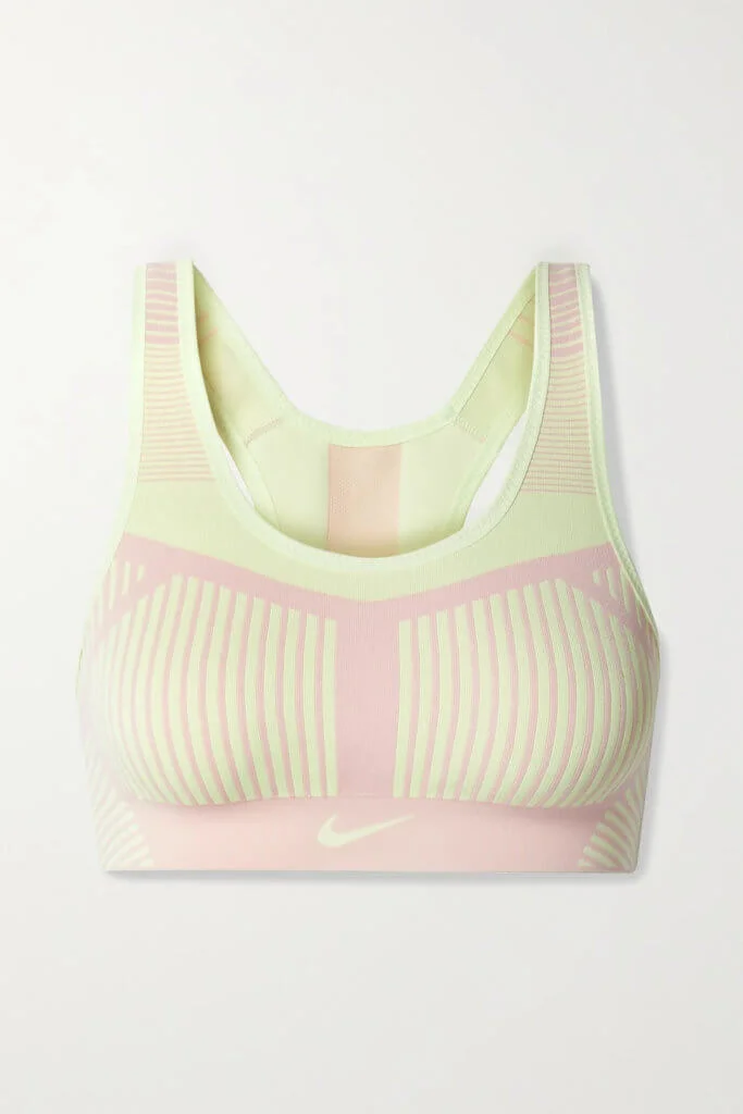 NIKE FE/NOM striped Flyknit sports bra HK$756