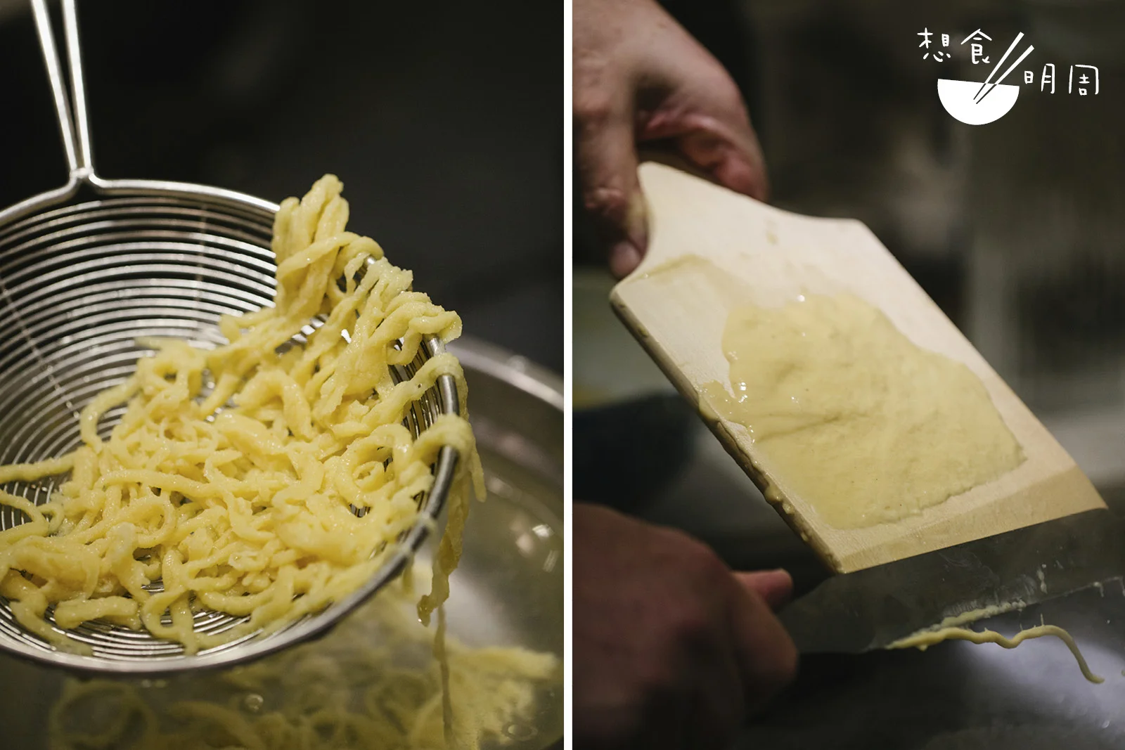 手工麵，就是粗幼、大小不一。Peter形容這是德國人的“pasta”。