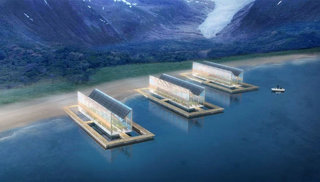 日本建築初創公司「N-ARK」嘗試把海上建築設計應用於海水農業上，希望應對氣候變化的危機。