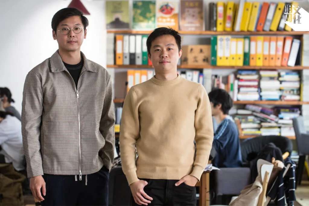 陳劍青（左）與黃肇鴻為本土研究社成員，多年來持續關注多個土地政策。