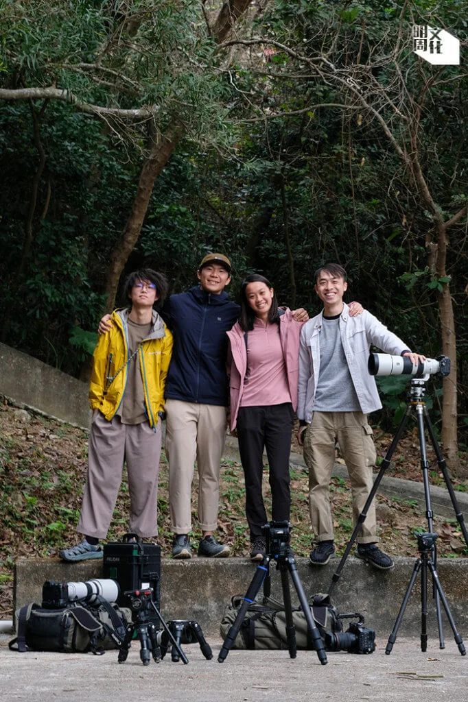 Dennis、James、Daphne、阿城，年紀輕輕，卻包攬了本地大部分生態影像製作， 擔起生態教育一片天。
