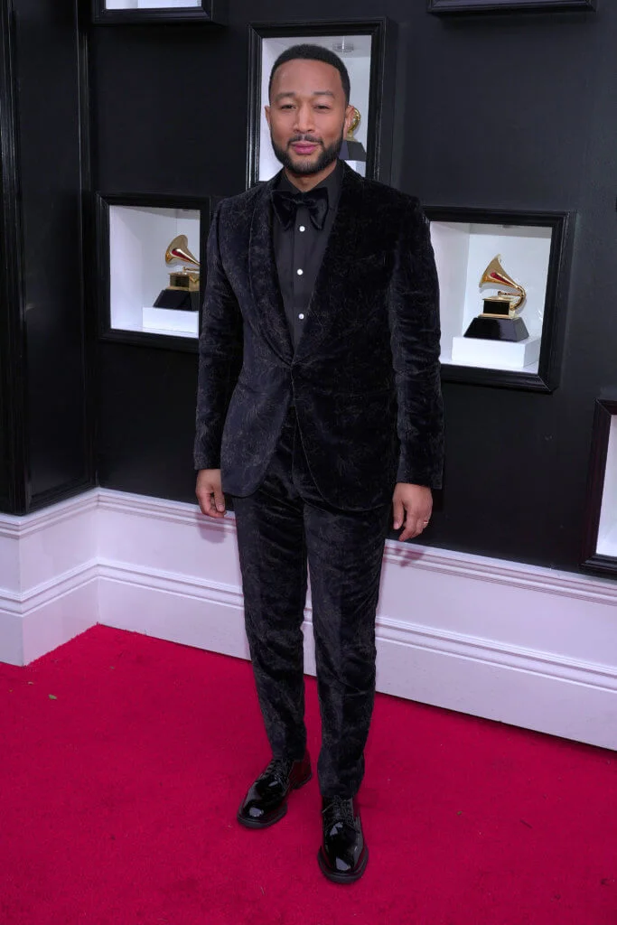 LAS VEGAS, NEVADA - APRIL 03: John Legend attends the 64th Annual GRAMMY Awards at MGM Grand Garden Arena on April 03, 2022 in Las Vegas, Nevada. (Photo by Kevin Mazur/Getty Images for The Recording Academy)