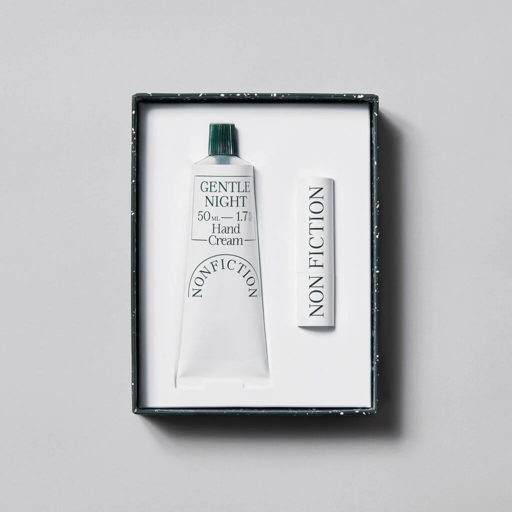 Nonfiction HAND CREAM & LIP BALM DUO SET $320 / Hand Cream (50ml) + Vegan Lip Balm (3.8g) 