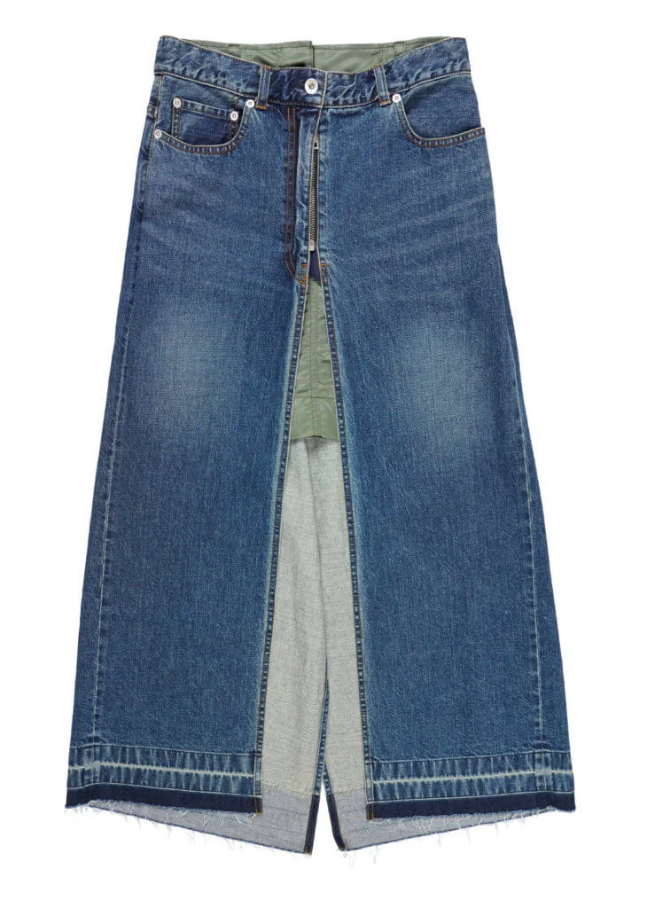 SACAI Denim Puffer Mix Maxi Skirt $6,200 