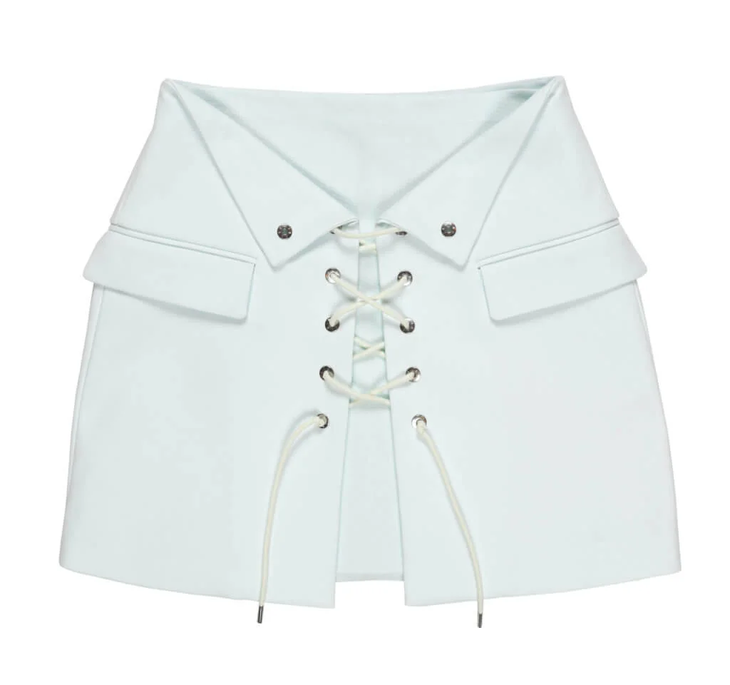 DION LEE Laced Tailor Mini Skirt $6,100 