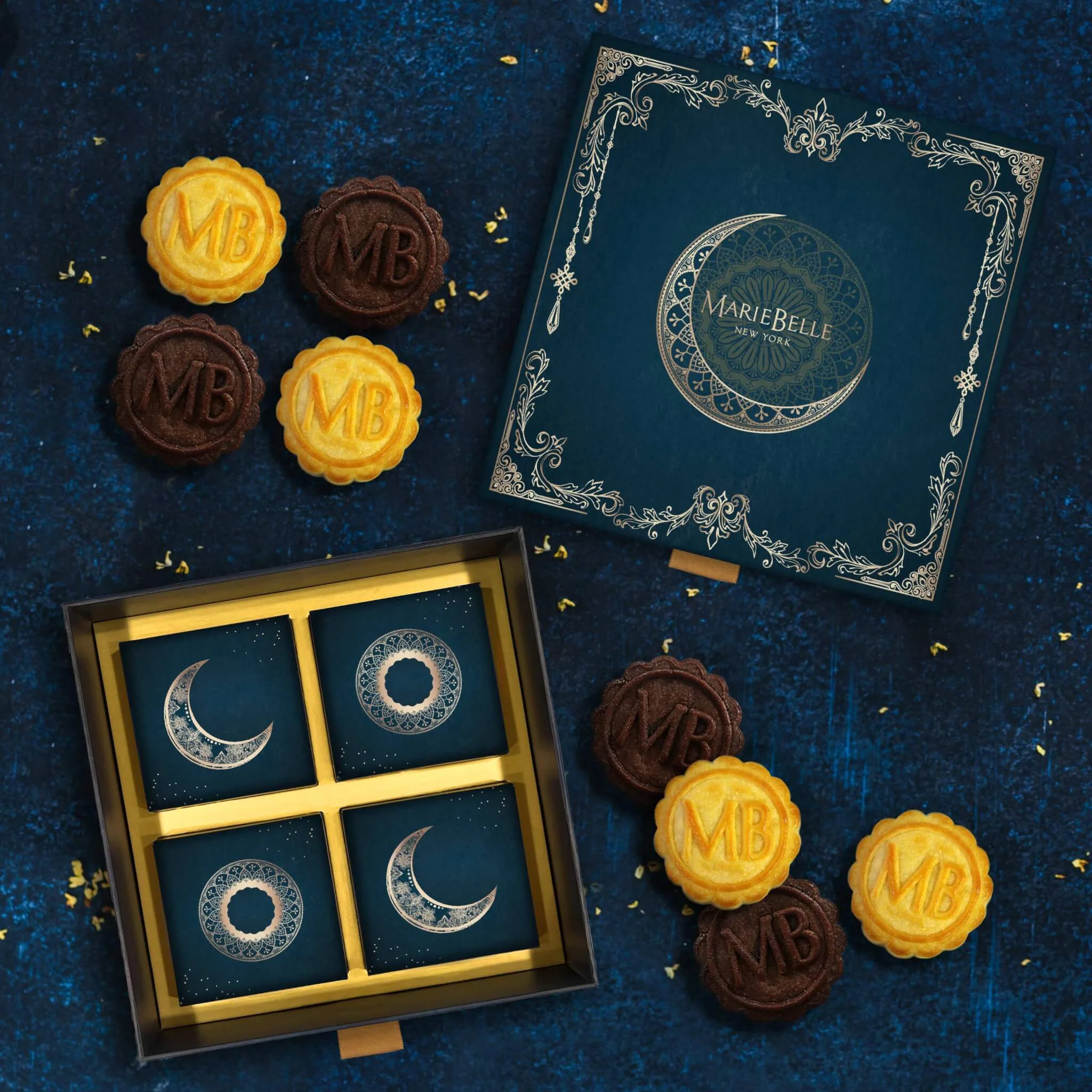 月夜．手工月餅禮盒(一盒 4 件，原價$368，早鳥價$294）