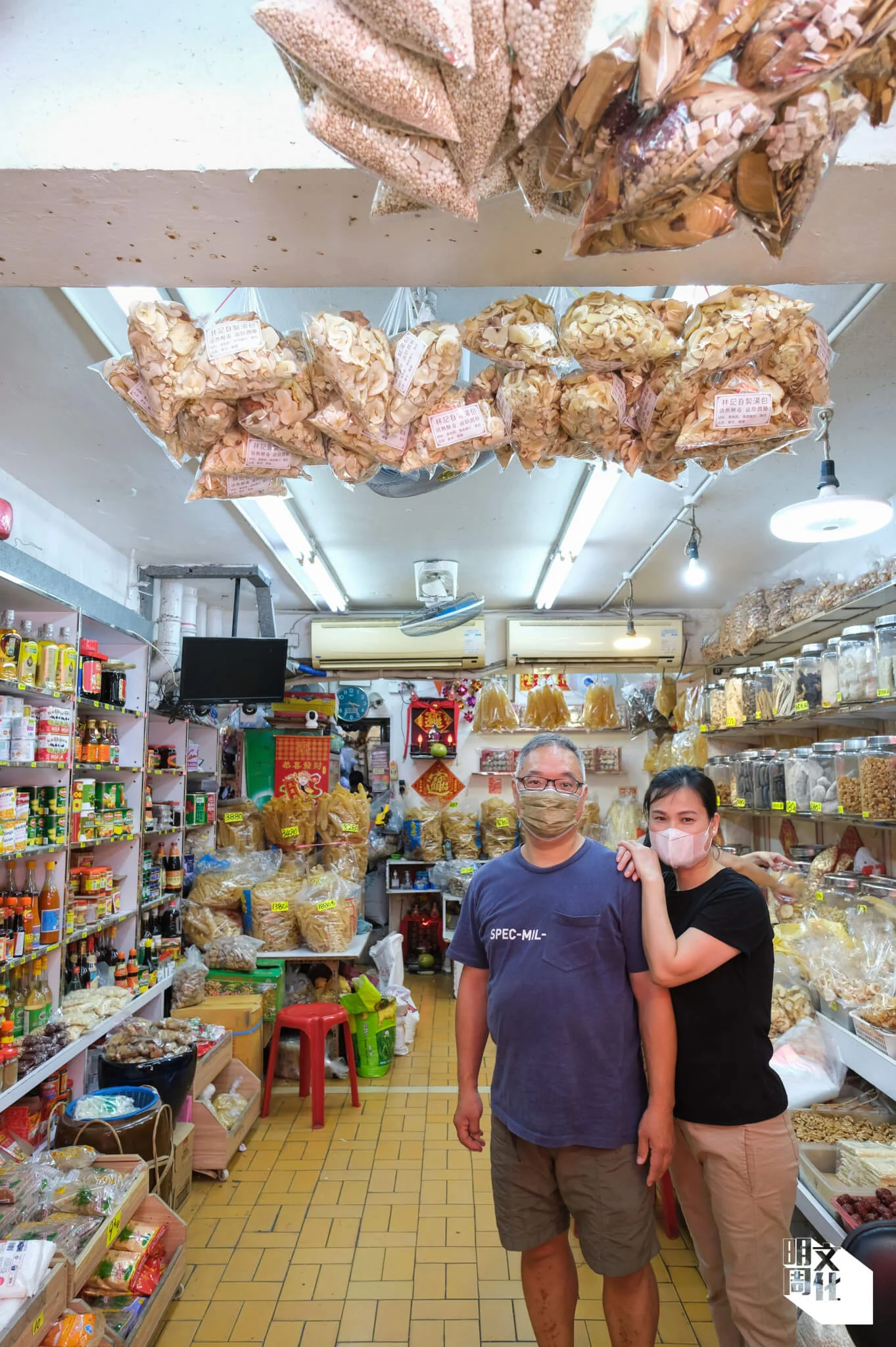 圖為第二代傳人林生林太，現時林太負責每天在店內煮午餐。