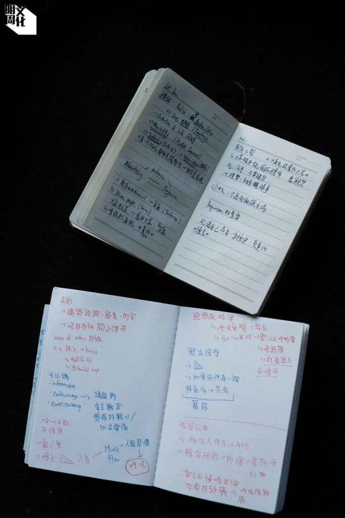 短短兩個月的「新廣播之王」訓練班，Sam和Tiany二人已把筆記本抄得滿滿，所學到的東西至今仍能在工作中活用。