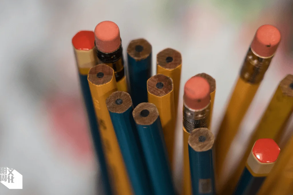 店主特意搜羅一批絕版美國製鉛筆，生產年份介乎上世紀三十至九十年代，由此可見近半世紀以來，鉛筆款式大致不變。