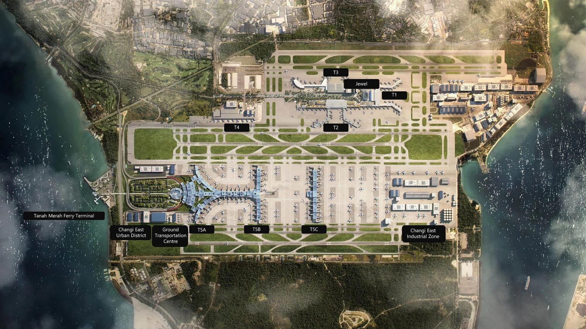 樟宜機場T5平面圖