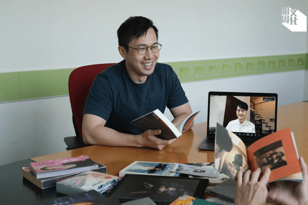 是次在出版機構的工作室訪問三位學者，有吳子瑜及不願上鏡的海邊欄，而身處台灣的陳嘉銘則以視像形式參與。
