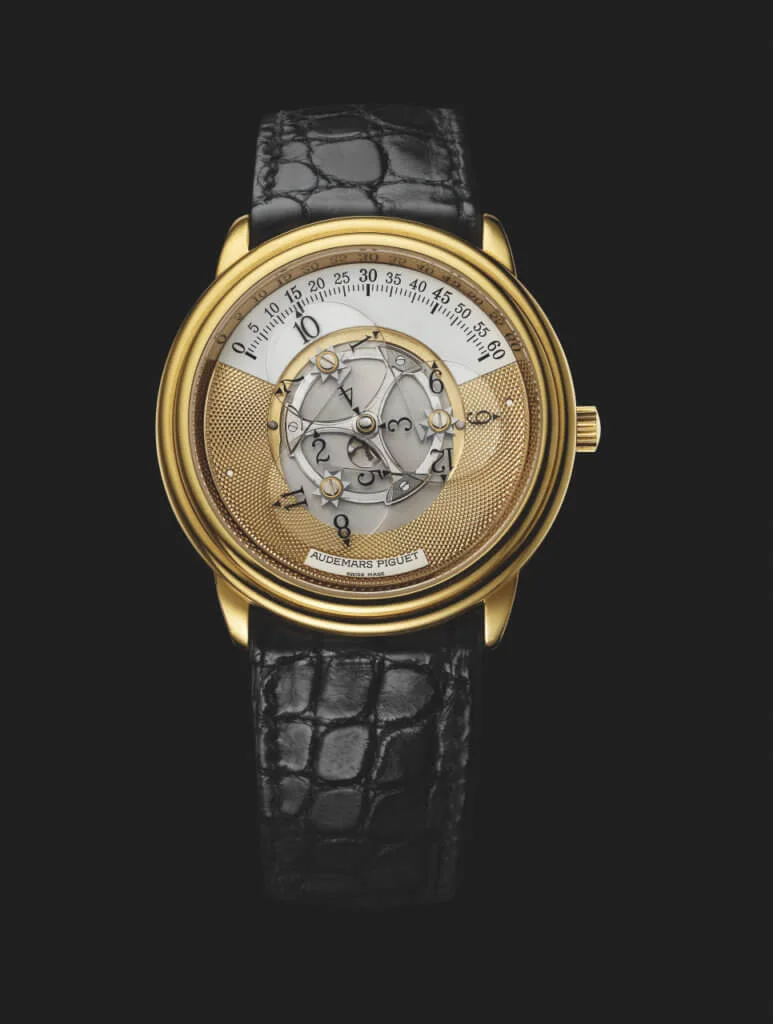 The first Audemars Piguet star wheel watch with a wandering hour display was launched in 1991