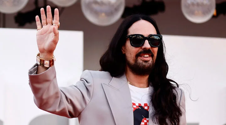 FILE PHOTO: The 79th Venice Film Festival - Premiere screening of the film "Don't Worry Darling" out of competition - Red Carpet Arrivals - Venice, Italy, September 5, 2022 - Alessandro Michele attends. REUTERS/Yara Nardi