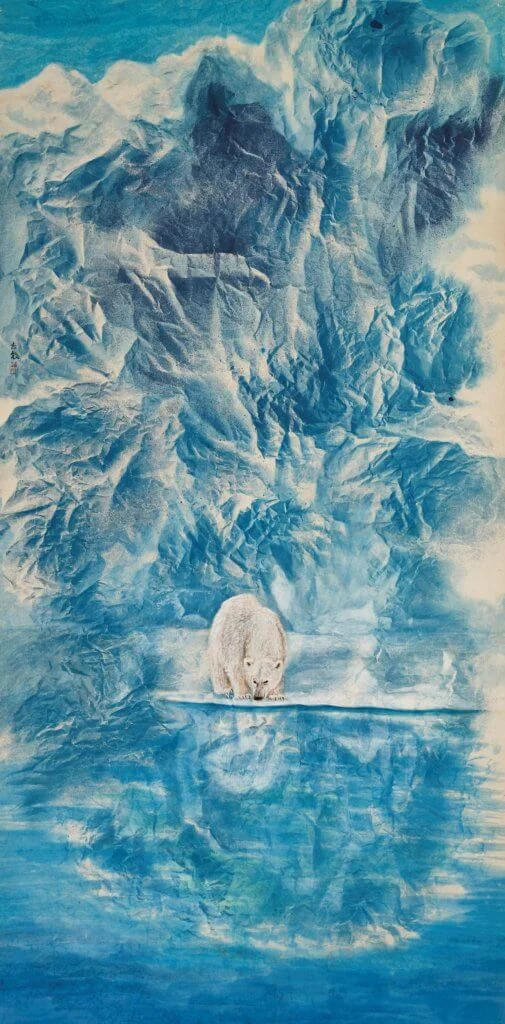 「2022年大華銀行水墨藝術大獎」得獎者李志敏作品《冰川的引力》