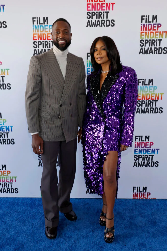 SANTA MONICA, CALIFORNIA - MARCH 04: (L-R) Dwyane Wade and Gabrielle Union attend the 2023 Film Independent Spirit Awards on March 04, 2023 in Santa Monica, California. (Photo by Frazer Harrison/Getty Images)