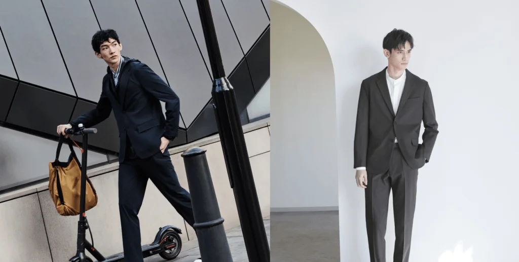 AirSense外套及長褲均可在家中機洗,兩者分別只需約7小時和4小時就能乾透,非常方便!西裝長褲更加入運動裝功能特性設計,用料輕盈,穿着時更輕鬆。