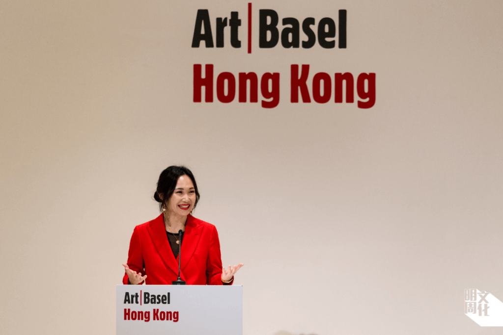 樂思洋加入Art Basel十 年多，曾出任大中華地區總監及亞洲藝廊關係主管，去年尾晉升香港展會總監，主力加強本地合作。