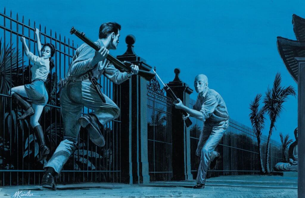 《MAMs》「插畫教父」Mort Kunstler的雙色插圖