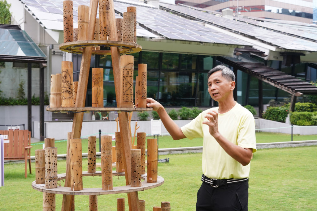 滿竹跨世代技術總監簡光榮開發竹燈創作和工作坊，希望透過竹子讓公眾創作獨一無二的藝術品。