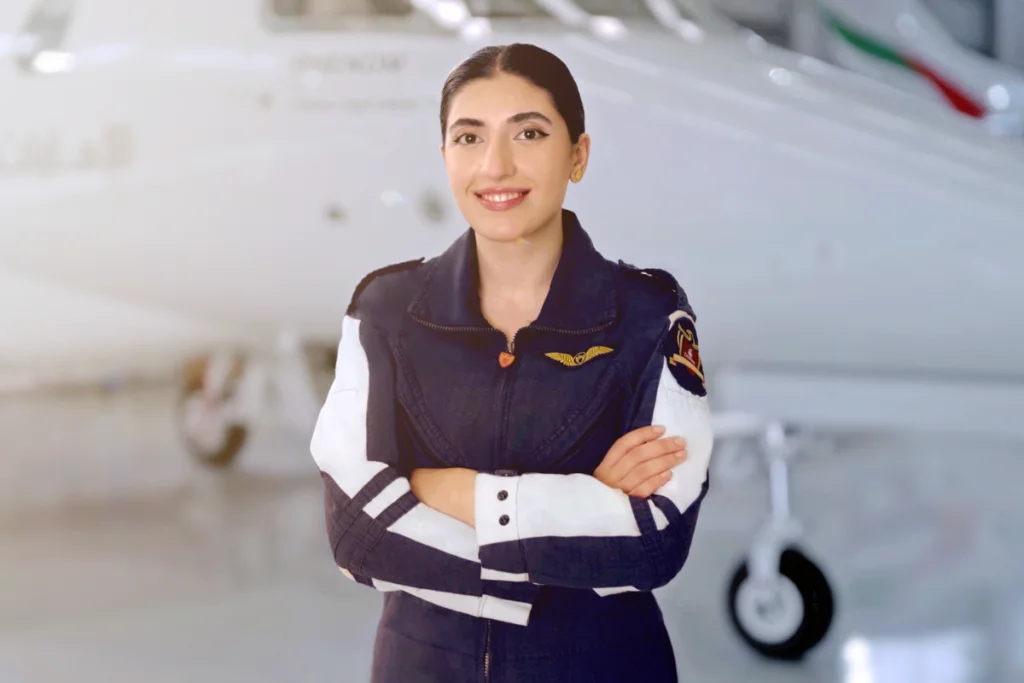 EFTA首位畢業的國際生Bayan Al Turabi，希望 鼓勵更多女生實現飛 行夢想。