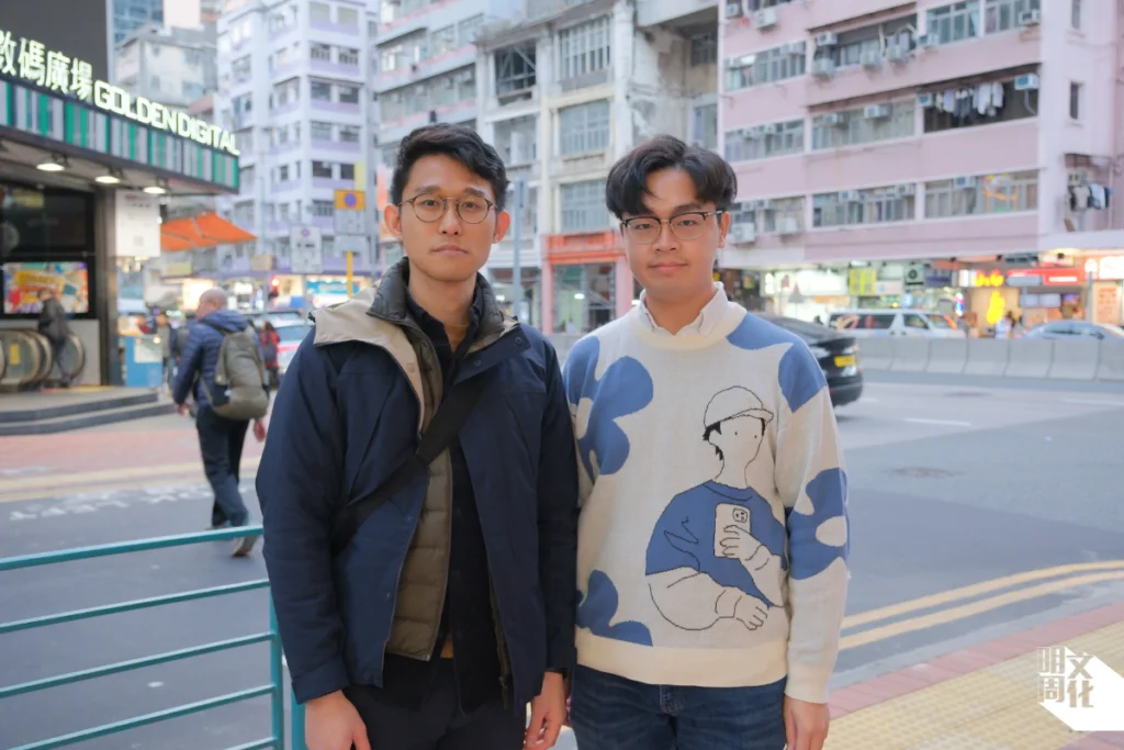 「街道變革」發起人Justin（左）及成員Maximilian都在英國任職運輸規劃師，雖在外地工作但無阻他們熱心推動香港人本交通規劃。