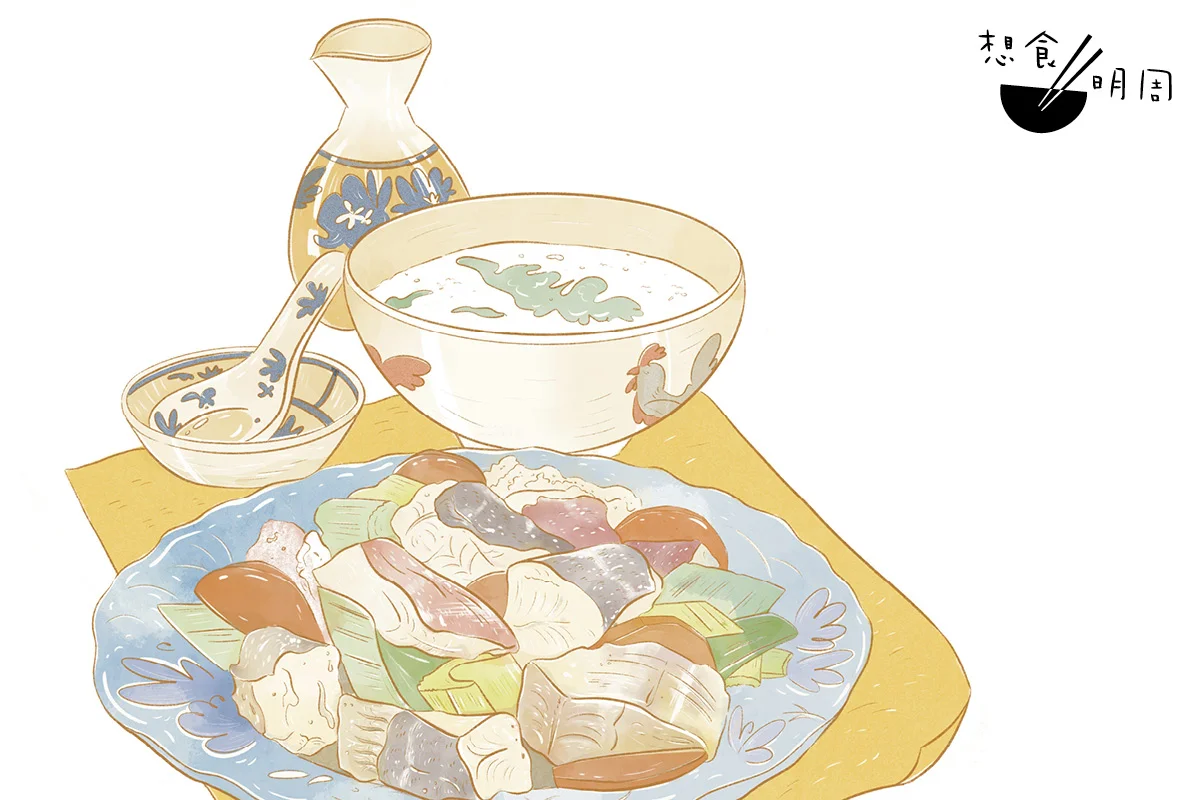 炒生魚球連湯，調味清鮮簡單，蛋白質也充足，相信曾餵飽不少孩子。