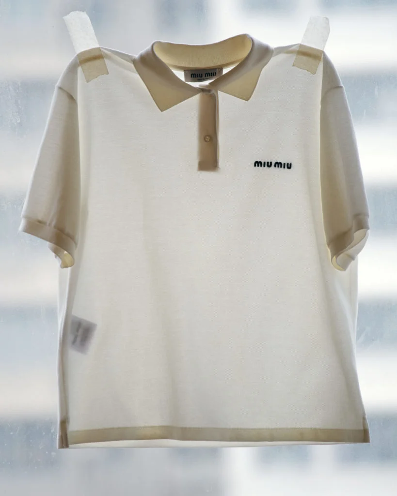 Miu Miu Cotton piqué polo shirt 