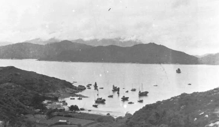 從長洲遠眺大嶼山，攝於1919年。（圖片：政府檔案處）
